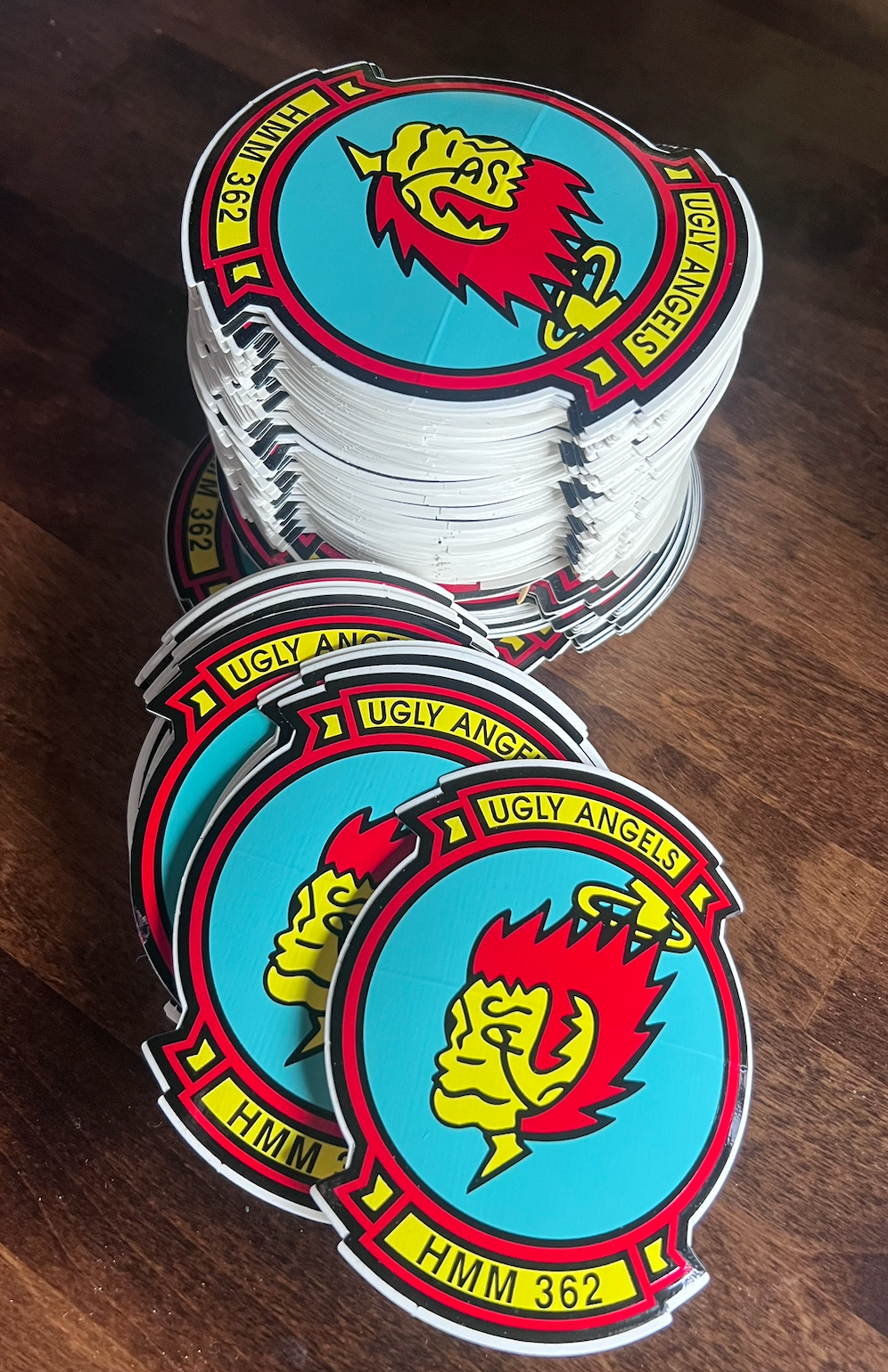 Ugly Angels HMM-362 Squadron Patch Sticker (3.25” x 4.25”)