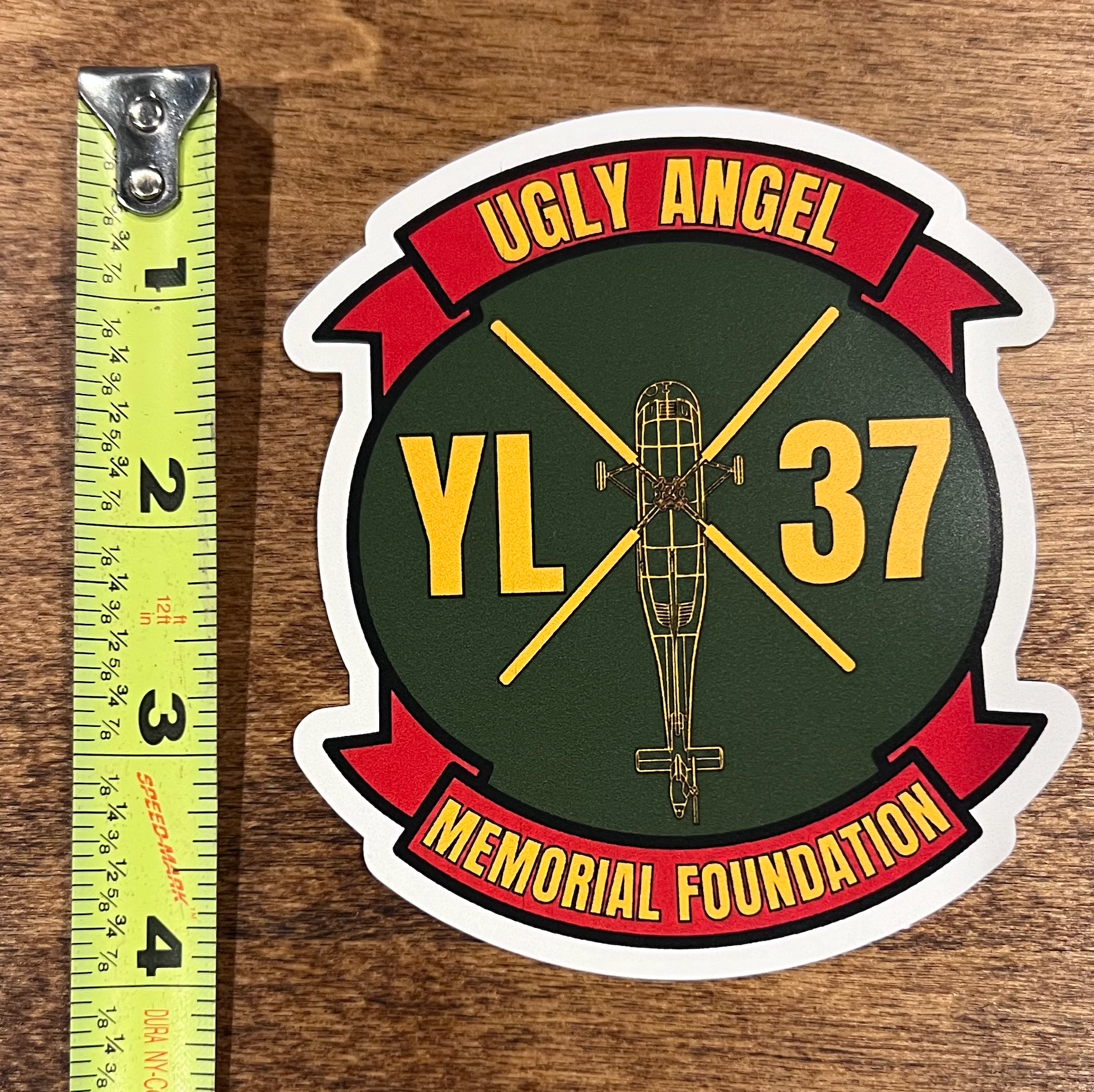 YL-37 Ugly Angel Memorial Foundation Die-Cut Sticker