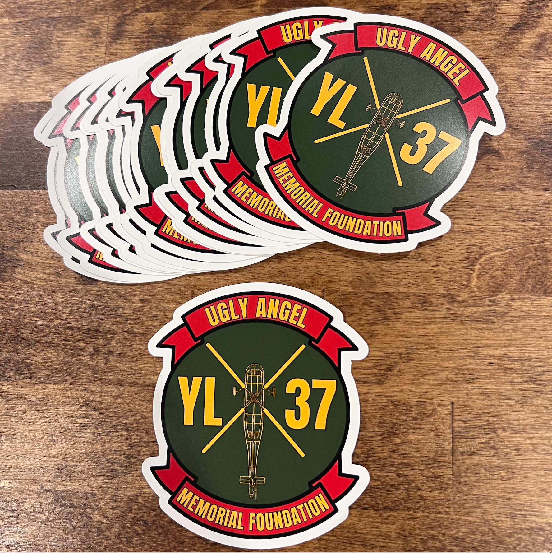 YL-37 Ugly Angel Memorial Foundation Die-Cut Sticker