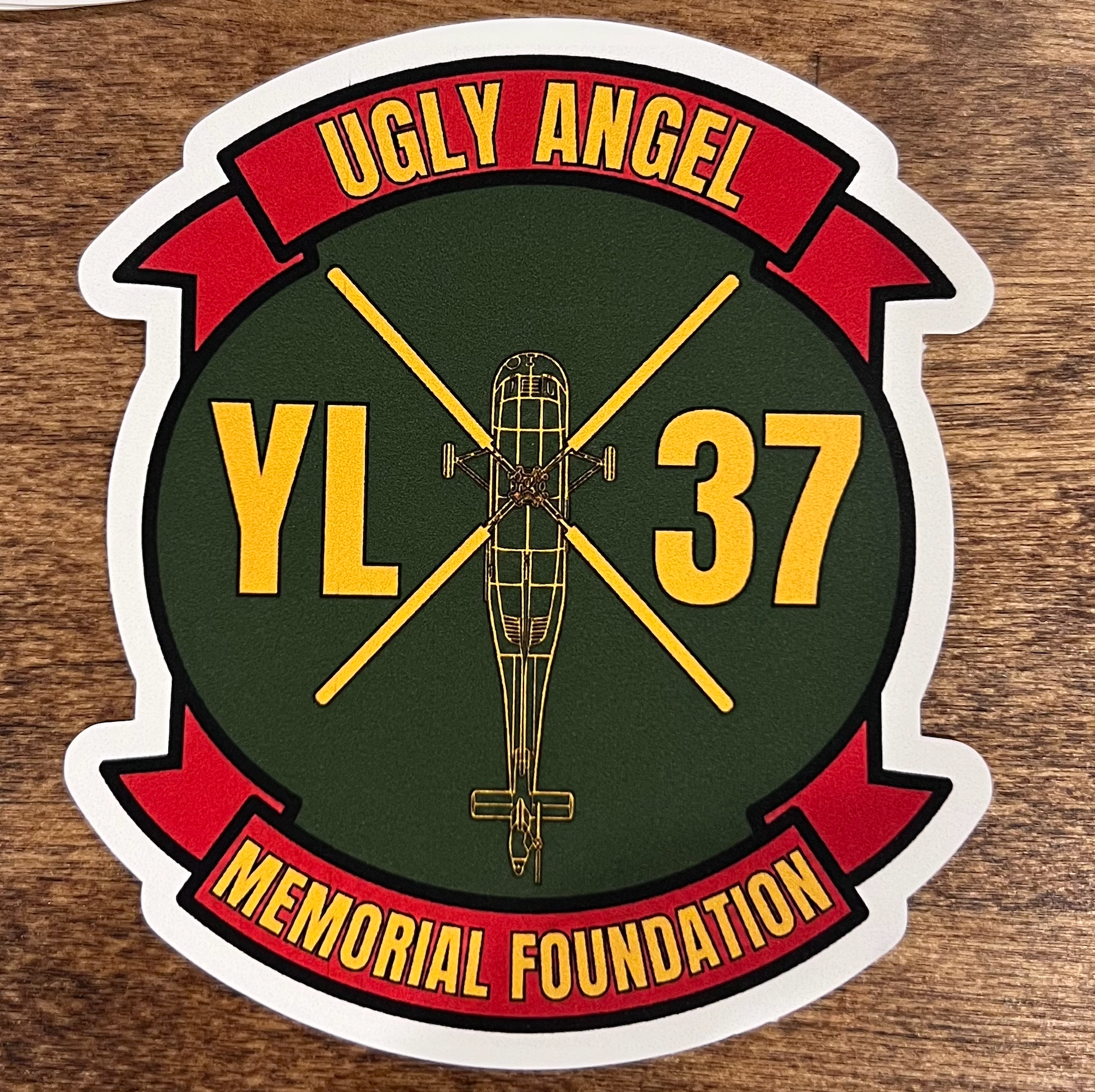 YL-37 Ugly Angel Memorial Foundation Die-Cut Sticker