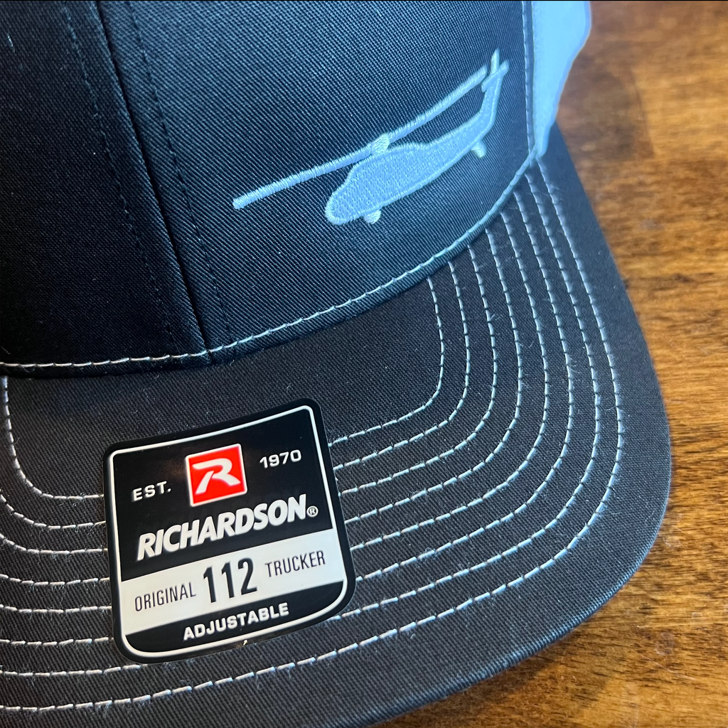 Black/White HMM-362 Legacy Trucker Hat | Richardson 112 | YL-37 Flying Memorial