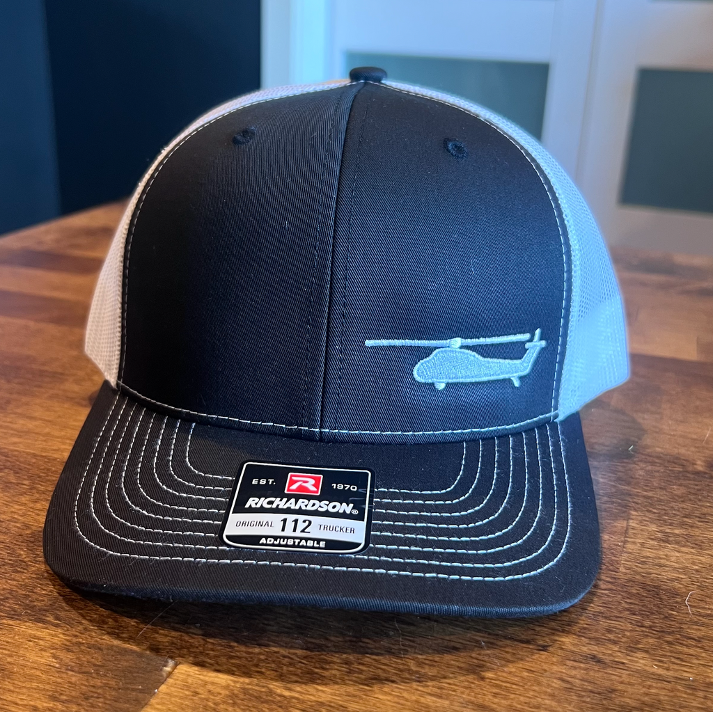 Black/White HMM-362 Legacy Trucker Hat | Richardson 112 | YL-37 Flying Memorial