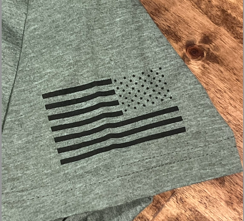 YL-37 “Flying Memorial” T-Shirt – Heather Forest Green | Gildan Softstyle