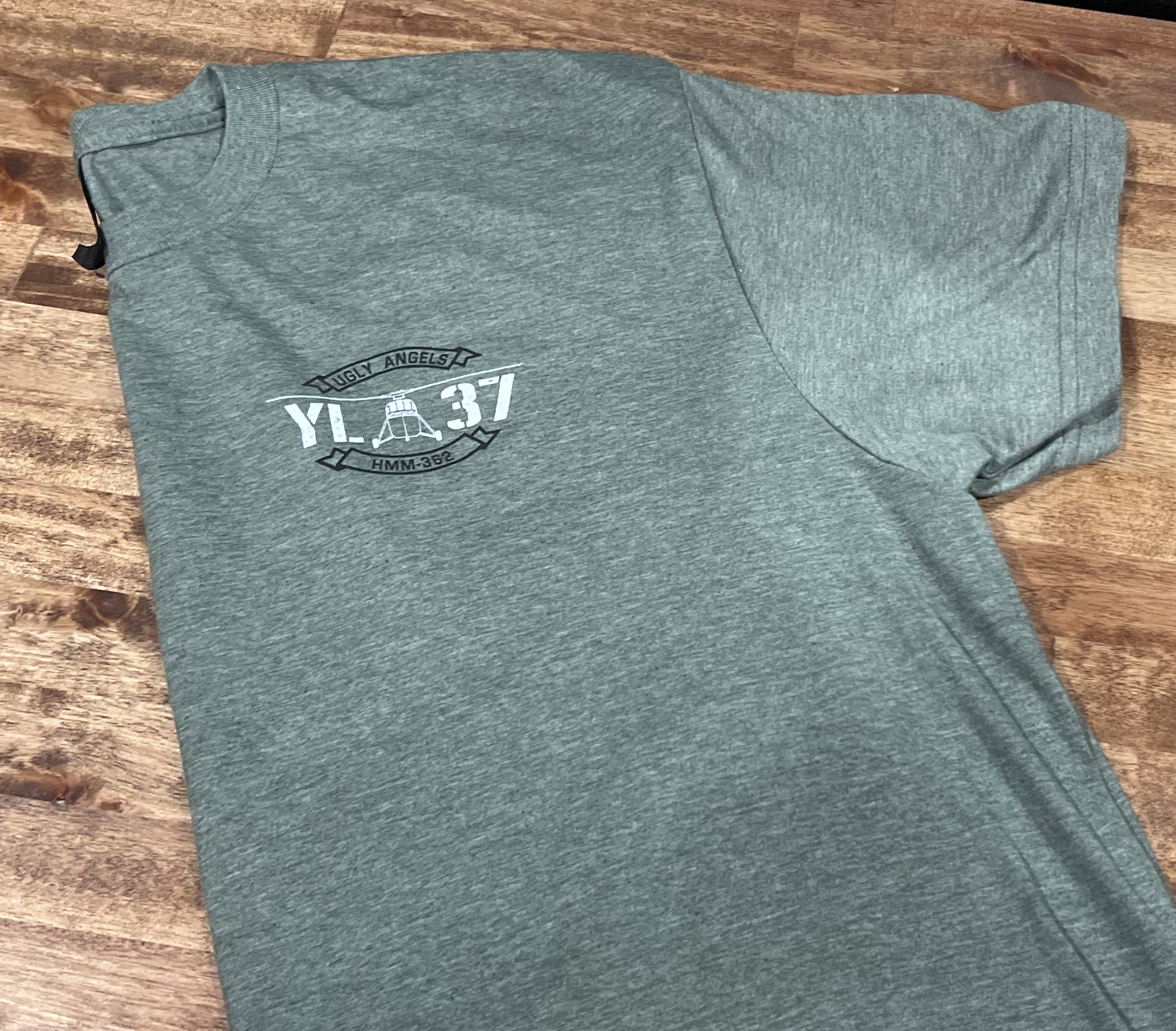 YL-37 “Flying Memorial” T-Shirt – Heather Forest Green | Gildan Softstyle