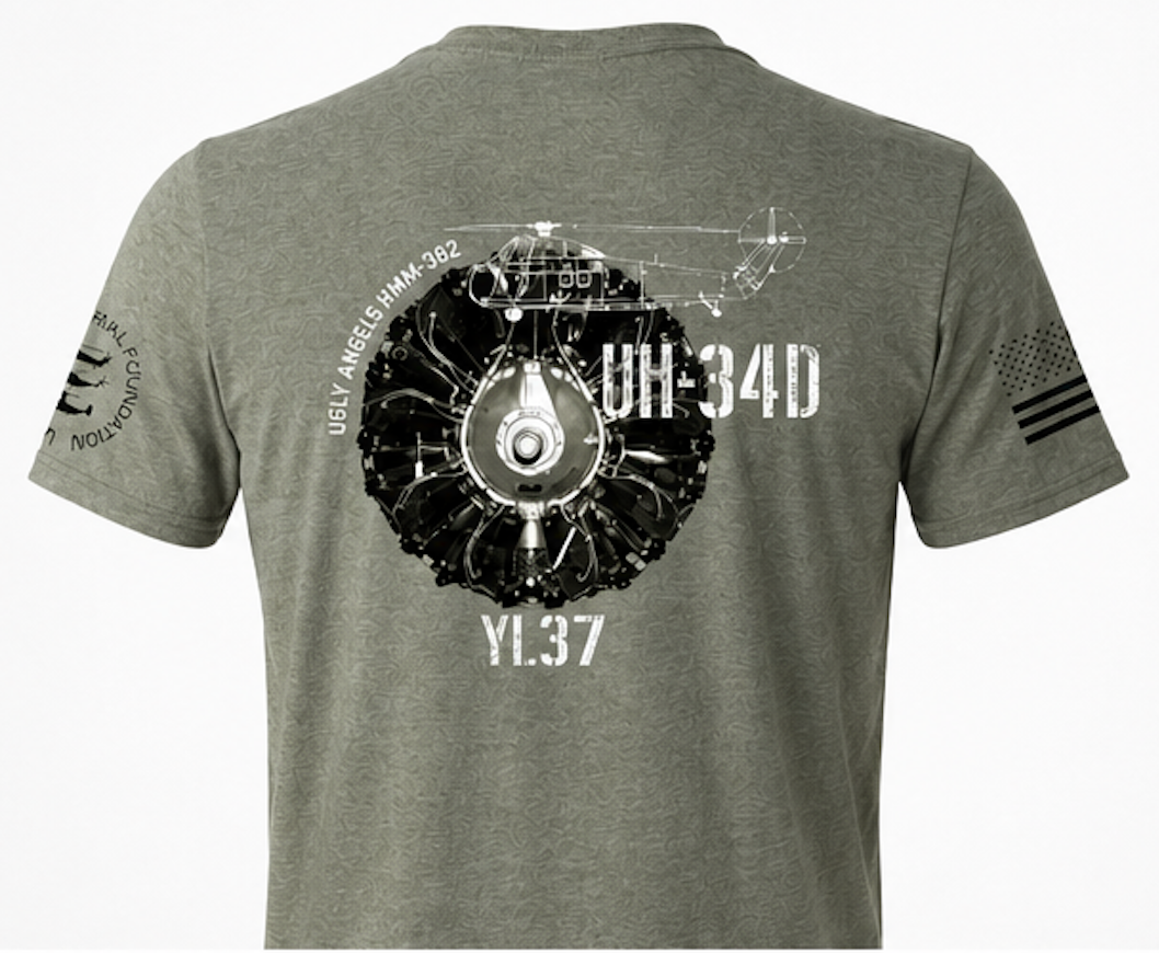 YL-37 “Flying Memorial” T-Shirt – Heather Forest Green | Gildan Softstyle
