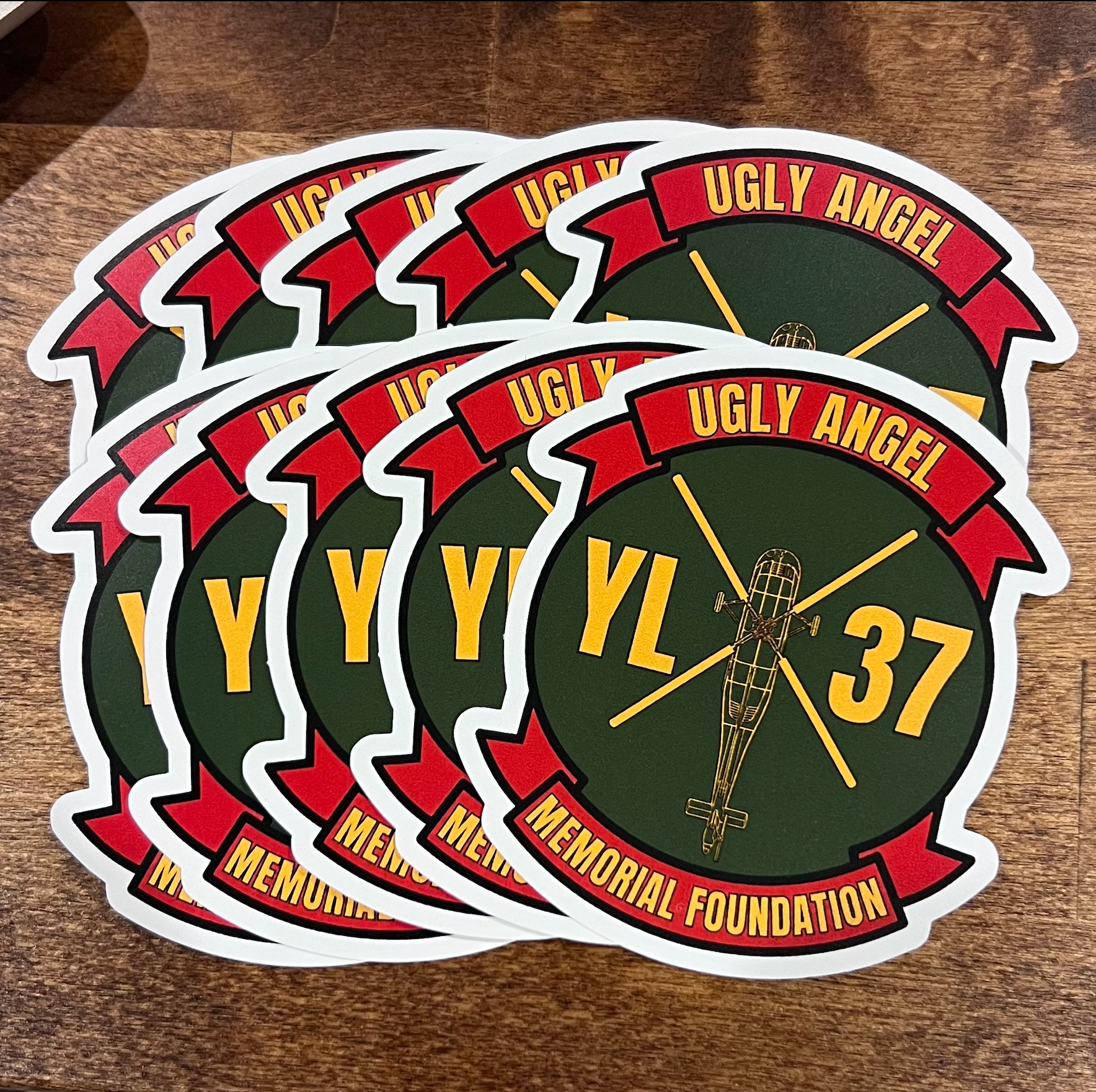 YL-37 Ugly Angel Memorial Foundation Die-Cut Sticker