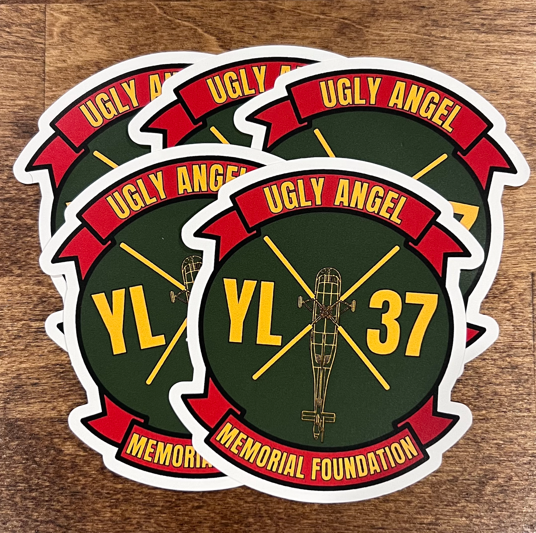 YL-37 Ugly Angel Memorial Foundation Die-Cut Sticker